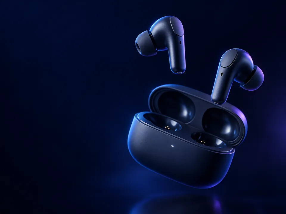 Wireless earbuds and their charging case